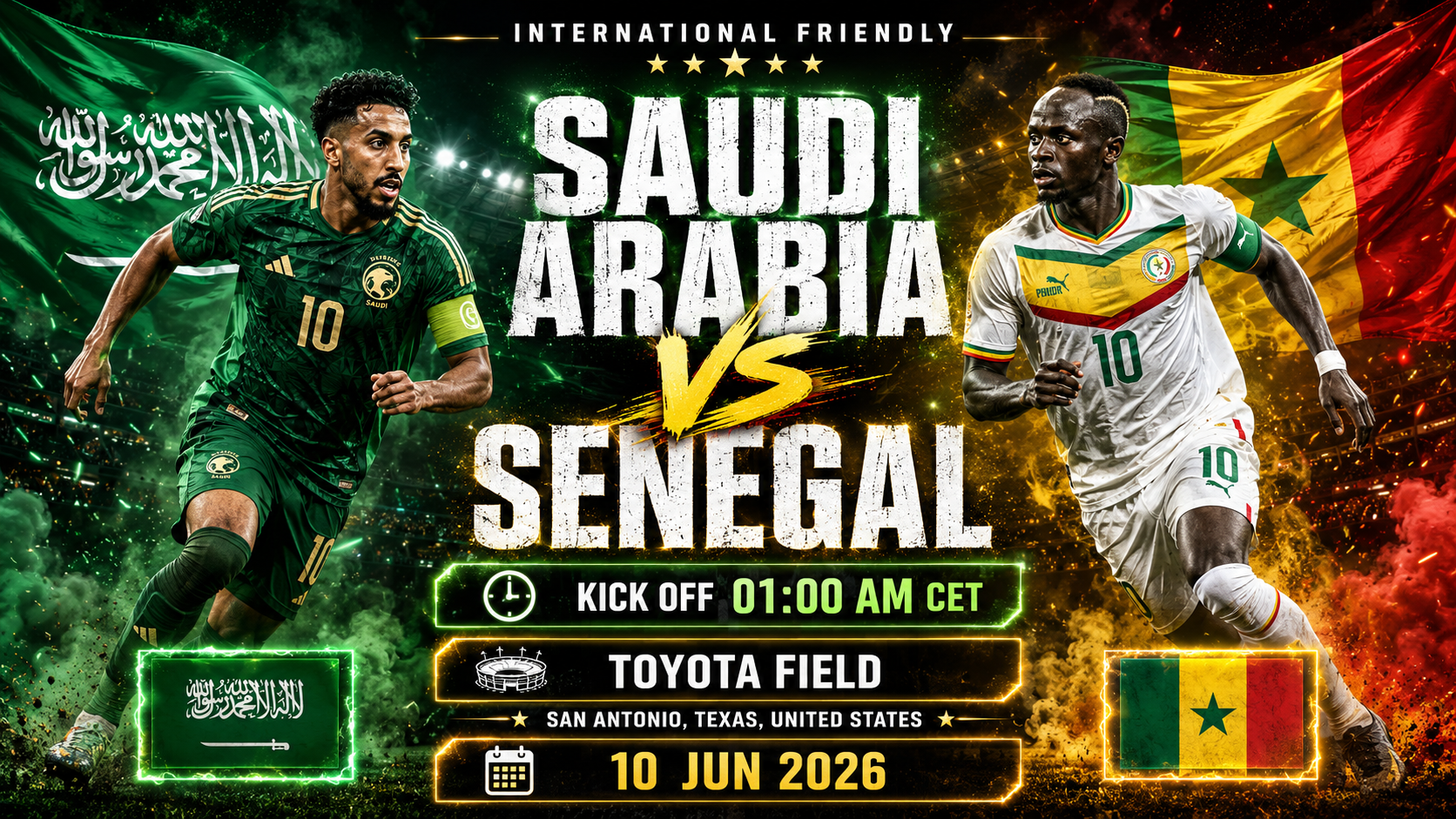 Saudi Arabia - Senegal : Final Texas warm-up tests World Cup readiness for both sides