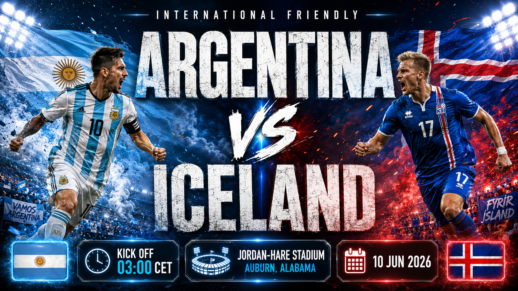 Argentina - İzlanda : Son Şampiyon Alabama'da Form Tutuyor, Kuzeyliler Kimlik Peşinde