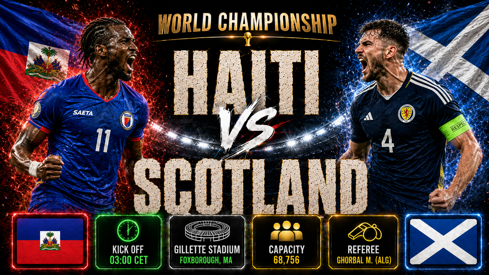 Haiti - Scotland : Long-awaited return to the global stage promises a crucial battle of hope in Boston